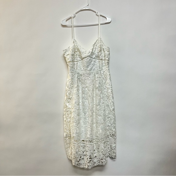 NWT Ted Baker White Ivory Lace Midi Dress Bridal Wedding Ted 5 US 12 XL $519 - Picture 3 of 10
